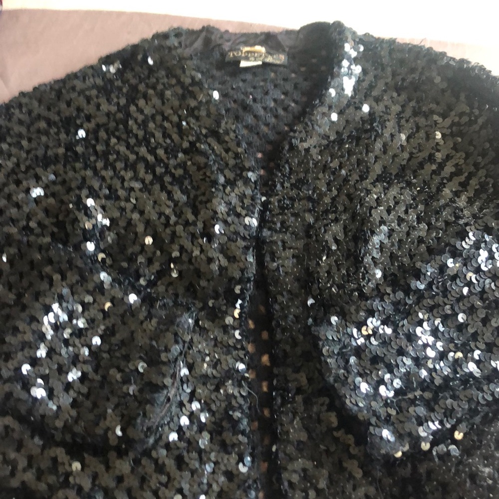 Black sequins jacket - Picture 3 of 3